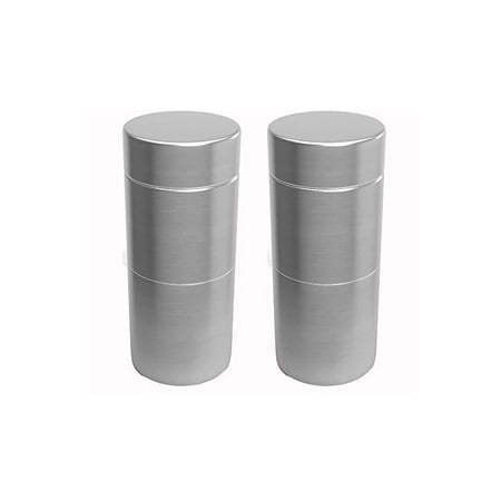 Herb Stash Jars | 2 Solid Aluminum Airtight Smell Proof Containers #1 Best Way To Preserve Spices & (Best Way To Freeze Herbs)