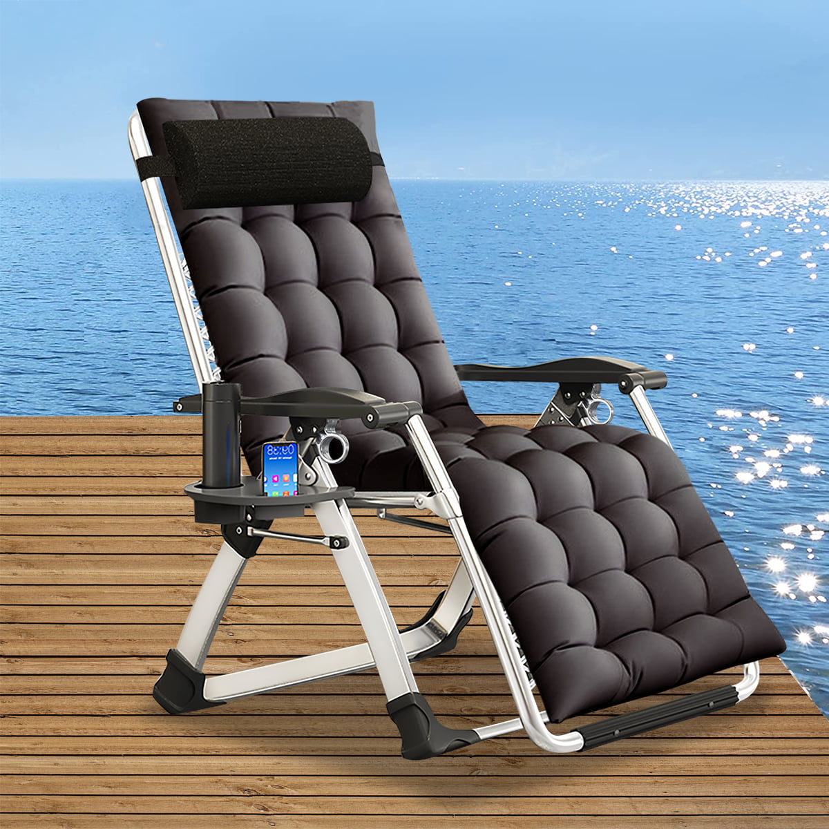 Zero Gravity COLORS Cupholder Headrest Folds Backyard Pool Beach Relax SHIP FREE 