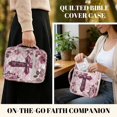 thumbnail image 3 of TSOVTHRID Cross Rose Floral Print Bible Case for Christian, Bible Carrying Case Quilted Sturdy, Portable Bibles Bags for Women Men Daily Use, 10.6 x 8.3 x 2.2 Inch, Purple, 3 of 7