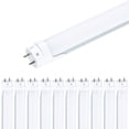 thumbnail image 6 of VIRIBRIGHT® T8 LED Tube, 4Ft, Frosted, Bypass Type B, 18W, 6000K (10 Pack), 6 of 7