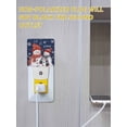 thumbnail image 5 of Christmas Night Lights Auto Sensor Cute Christmas Snowman Plug-in LED Nightlights Dusk to Dawn for Living Room, Bedroom, Bathroom, Hallway, Stairways Xmas Wall Decor, Snow Snowflake Blue Night Light, 5 of 9