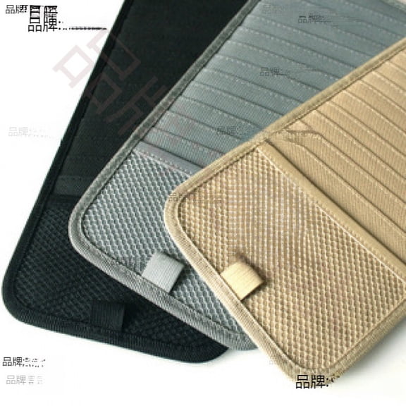 Car Sun Visor Organizer CD Holder Case Pocket Storage Pouch Auto Storage Case Sleeve Wallet Clips for Car SUV and Truck