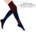 thumbnail image 7 of Women's Over-Knee Non-Slip Toe-Separated Yoga Socks, Suitable for Yoga, Pilates & Dance, 3 Pairs, 7 of 7