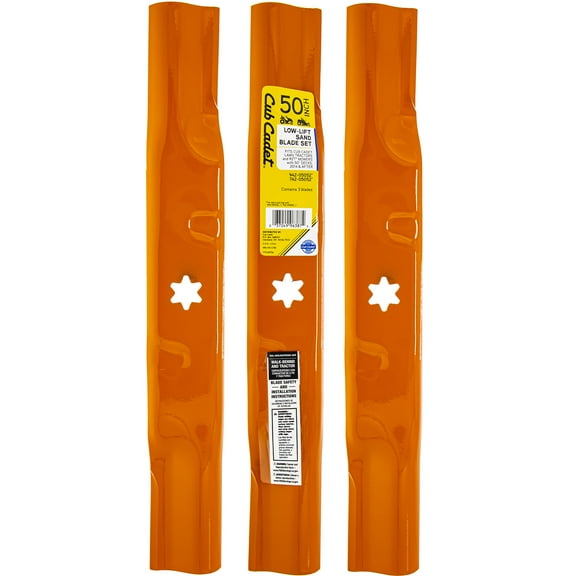 CUB CADET 490-110-C182 Low Lift Sand Blade Set 50" Decks RZT50 XT1 XT2 GT50 LX50