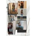 thumbnail image 3 of OYYN Girls Jean Shorts Casual Summer Bermuda Knee Length High Waisted Baggy Pants Denim Shorts Fashion Kids Clothing Black 15Y, 3 of 6