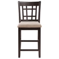 thumbnail image 4 of Lavon Wood Counter Height Dining Chair Tan and Espresso (Set of 2), 4 of 13