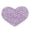 Purple, variant on Heart Pink, Crystal Rhinestone Love Brooch Pin, Golden Tone