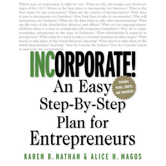 Incorporate!, (Paperback)