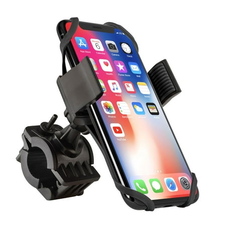 - Insten Bike Bicycle Motorcycle Ram Handlebar Phone Holder with Secure Grip & 360 Ball Head Mount (Width up to 3.15