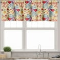 thumbnail image 3 of Ambesonne Valentine's Day Valance & Curtain, Bears Hearts, 55"x45", Multicolor, 3 of 6