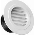 thumbnail image 2 of Ventilation Vent, 4 Round ABS Ventilation Grille with Anti-Insect Protection Grille for Ducts, Ventilation Vent with Protection Grille (ø100mm), 2 of 5