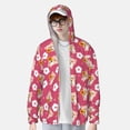 thumbnail image 3 of Picia Piggy Sunflower Women's Men's UPF 50+ Sun Protection Hoodie Shirt Long Sleeve SPF Fishing Outdoor UV Hiking Lightweight Shirts-Large, 3 of 9