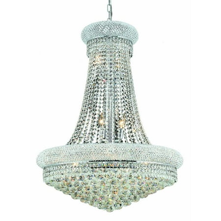 - Elegant Lighting 1800D28C-RC 28 D x 36 in. Primo Collection Hanging Fixture - Royal Cut, Chrome