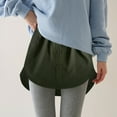 thumbnail image 3 of Comdrip Skirt Extenders for Women! Women's Adjustable Shirt Extender Removable Layering Half Length Underskirt with Shirt Extenders for Women Army Green S, 3 of 5