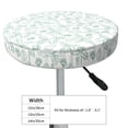 thumbnail image 4 of Lsque Leaf Print Round Bar chair cushion covers Velvet Fabric Premium Comfort Protects from Scratches and Stains for 14-17 Inch Chair- 13 inch, 4 of 7