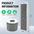 thumbnail image 2 of 2pack Activated Carbon Filters For Bora Pure/x Pure/s Pure Extractor Hood, Puakf Filter Accessories Replacement Filter New, 2 of 5