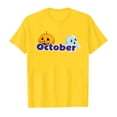 thumbnail image 4 of TZEWGL T-Shirts For Child Short Sleeve Crew Neck Monthly Word Prints Blouse For Newborns size 5-6T, 4 of 4