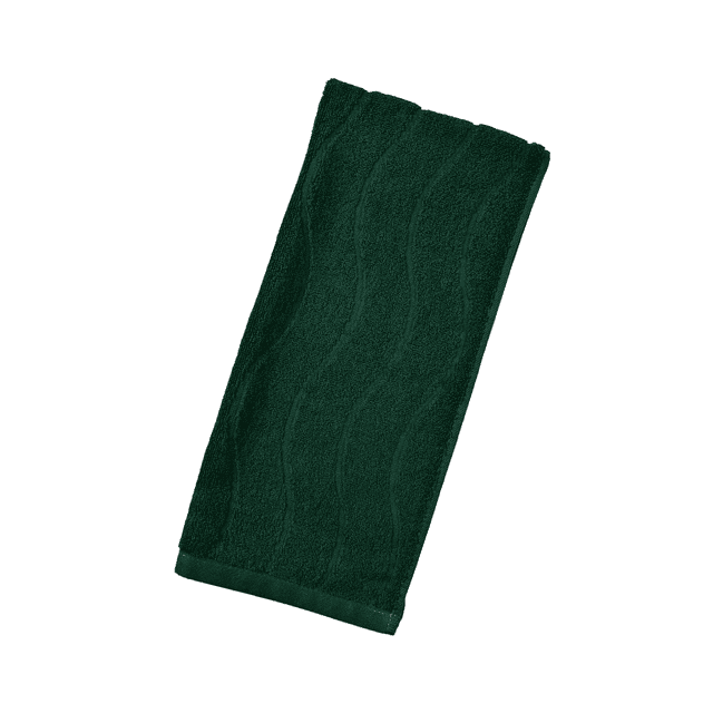 Ngheia Forest Green Towel, Hand Towels Set in Wavy Striped Towels for Bathroom Kitchen, Cotton Solid Color Thickened Towel for Adults Water Pattern Design Highly Absorbent, 1 Towel