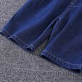 thumbnail image 5 of Atogsazn Children's Boy Jeans Kids Casual Elastic Waist Denim Pant Fashion Lightweight Clothes A-Dark Blue 10-12 Years, 5 of 9