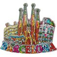thumbnail image 1 of 3D Mosaic Style Fridge Magnet Barcelona Spain Souvenir Gift Home and Kitchen Decoration Magnetic Sticker Barcelona Spain, 1 of 2