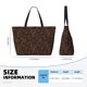 thumbnail image 4 of Fotbe Autumn Brown Plants Bolsa de Viaje para Playa - Resistente al Agua, Bolsa Tote de Gran Capacidad y Ligera con 7 Bolsillos para Mujeres y Hombres, 4 of 7