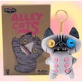 thumbnail image 4 of Fuggler Alley Cats Bag Charm Plush Keyring - Wrinkle McStinkles RARE, 4 of 6