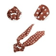 thumbnail image 3 of Unique Bargains 1 Pc Stylish Dots Ribbon Hair Elastics Hair Ties Red, 3 of 5