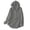 Gray, variant on Women's Linen Hoodie – Oversized Button-Up Cape Style Blouse, 3/4 Sleeve Casual Boho Top with Drawstring Hood & Pockets Women’s Jackets Fall Long Sleeve