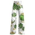 thumbnail image 4 of FAOWME Womens Casual Pants High Waist Wide Leg Straight Fit Comfortable Stylish Stretchy Trousers With Pockets For Daily Wear And Relaxation,White,Xxl, 4 of 4