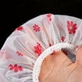 thumbnail image 6 of Waterproof Shower Cap Set, Washable Hair Caps for Women with Elastic Fit for Shower, Spa, Makeup & Travel, 6 of 10