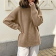 thumbnail image 2 of uikmnh Fall Sweaters Oversized Turtleneck Sweater Soft Knit Pullover Cozy Warm Casual Winter Fall Fashion Top Cute Sweaters Size:A, 2 of 4