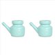 thumbnail image 1 of 2X Olla Neti de CeráMica de 350 Ml para Limpieza de Nariz, Duradera, una Prueba de Fugas, para Enjuague Nasal, Lavado de Nariz, Hombres y Mujeres, Cian, 1 of 4