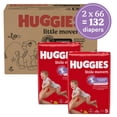 thumbnail image 3 of Huggies Little Movers Baby Diapers, Size 5 (27+ lbs), 132 Count (Select for More), 3 of 13