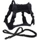 thumbnail image 2 of German Shepherd Dog Harness with Nylon Bungee Leash for Small, Large Dogs and Puppies 2 Black, XL, 2 of 2