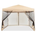 thumbnail image 1 of Yeshouse Carpa plegable de 3 x 3 m, toldo impermeable para exteriores con malla, refugio portátil para acampar, patio, picnic, fiestas, terraza y eventos en el jardín, 1 of 6