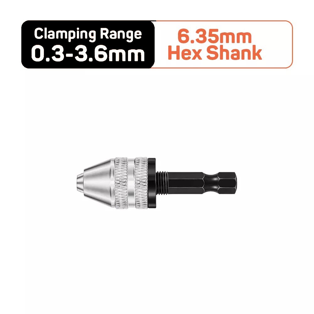 Drill Chuck Keyless Electric Mini Chuck Fixture Hex Shank Drill Bits Adapter