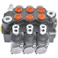 thumbnail image 2 of Handdo Hydraulic Valve 3 Spool 11 GPM 3600 PSI SAE Ports Double Acting Hydraulic Valve Adjustable Relief Lever Handle Fit for Small Tractors Tractors Loaders …, 2 of 6