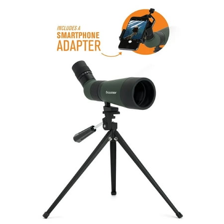 UPC: 0050234524223 | Celestron 12-36x60mm LandScout Angled Spotting Scope with Table-Top Tripod and Smartphone Adapter