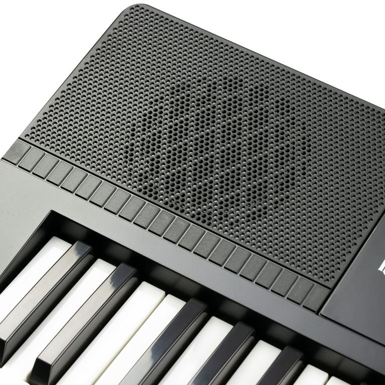 RockJam 61-Key Keyboard Kit de piano avec support de clavier, banc de  piano, casque, autocollants de piano note et cours RJ660-SK Noir