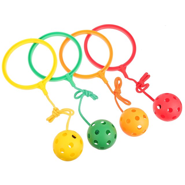 ITSELFER 4 piezas de aro de salto creativo, pelotas para saltar, juguetes de juego, juguetes para saltar, accesorios de fitness