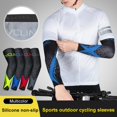 thumbnail image 6 of PRAETER 1 Pair Arm Sleeve Adult Children Polyester Moisture Wicking Breathable Cooling Sunshade Hand Elbow Protection Cover Outdoor Summer Cycling Sportswear Accessories, 6 of 6