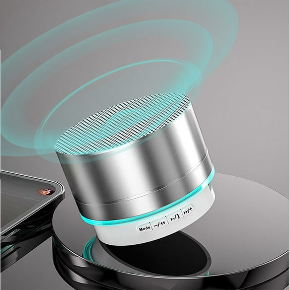 cvlncycling Clearance Bluetooth Speaker Waterproof,Bluetooth Speaker for TV,Metal Bluetooth Speaker Mini Portable Laptop Sound System,for Family Gatherings and Outdoor