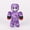 Purple, variant on My pixelated plush toy, color-blocking game merchandise, children's birthday gift, home decoration, soft block-shaped cloth doll