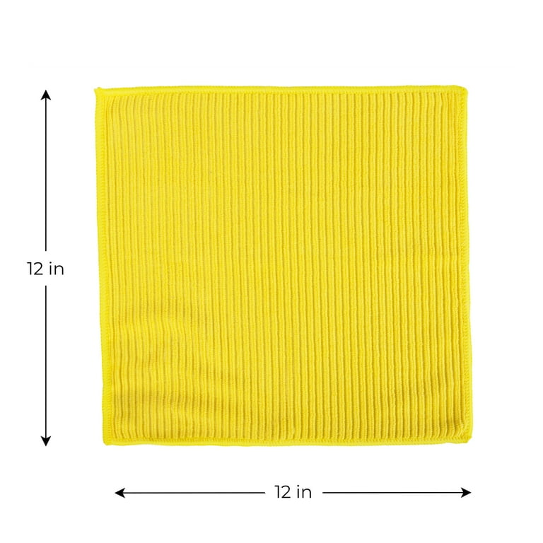 Solve™ Kitchen Cleaning Cloths, Yellow, Double-Sided Microfiber