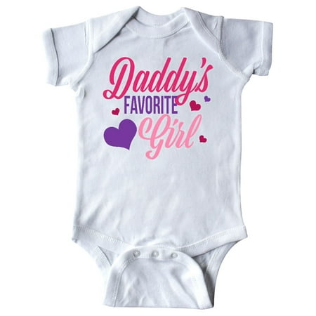 

Inktastic Daddys Favorite Girl with Hearts Gift Baby Girl Bodysuit