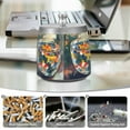 thumbnail image 6 of Yayeee Ashtray with Lid for Cigarette Smokeless Stainless Steel Home Ash Holder, Colorful Goldfish, 6 of 7