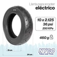 thumbnail image 2 of Llanta R10 x2.125 Nyco para Scooter Electrico P1407D Color Negro, 2 of 5