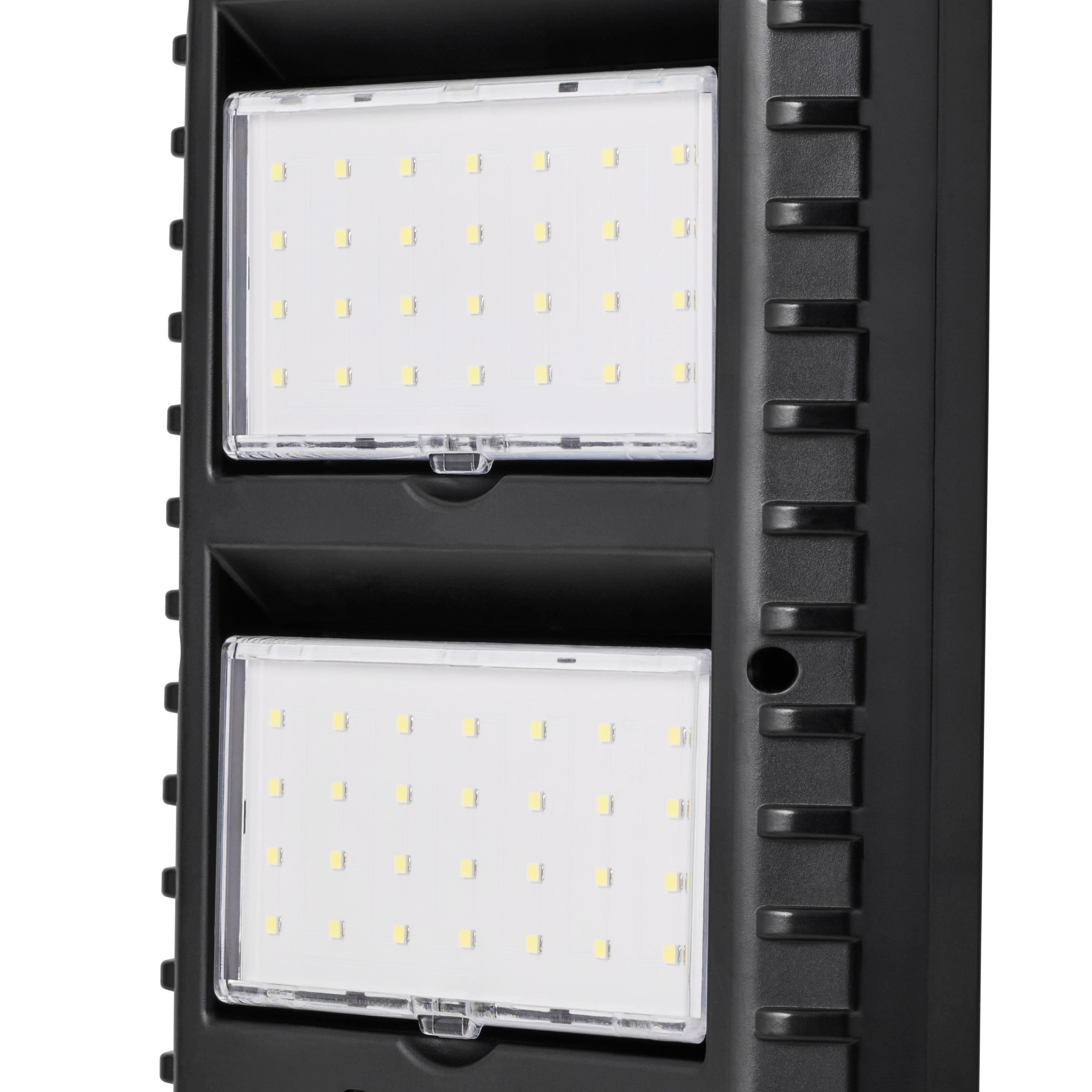 Hyper Tough Solar Motion Street and Area Light, Dusk to Dawn, Wall Mount, Black, 1,000 Lumens, 120 Degree