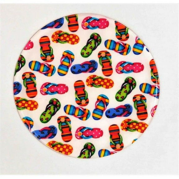 Andreas JO-941 Fun Flops Round Silicone Mat Jar Opener - Pack of 3 trivets