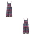 thumbnail image 1 of Sonducket Monos de mujer con bolsillos estampados, tirantes sueltos de una pieza, transpirables, para diario, monos de verano, mono para niñas Type3 NO3 Sonducket CBP328043, 1 of 5